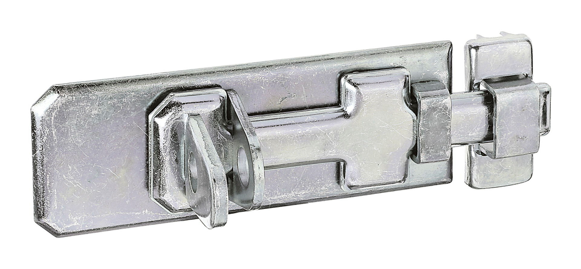 Sicherheits-Schlossriegel mit flachem Griff 80x35 verzinkt
