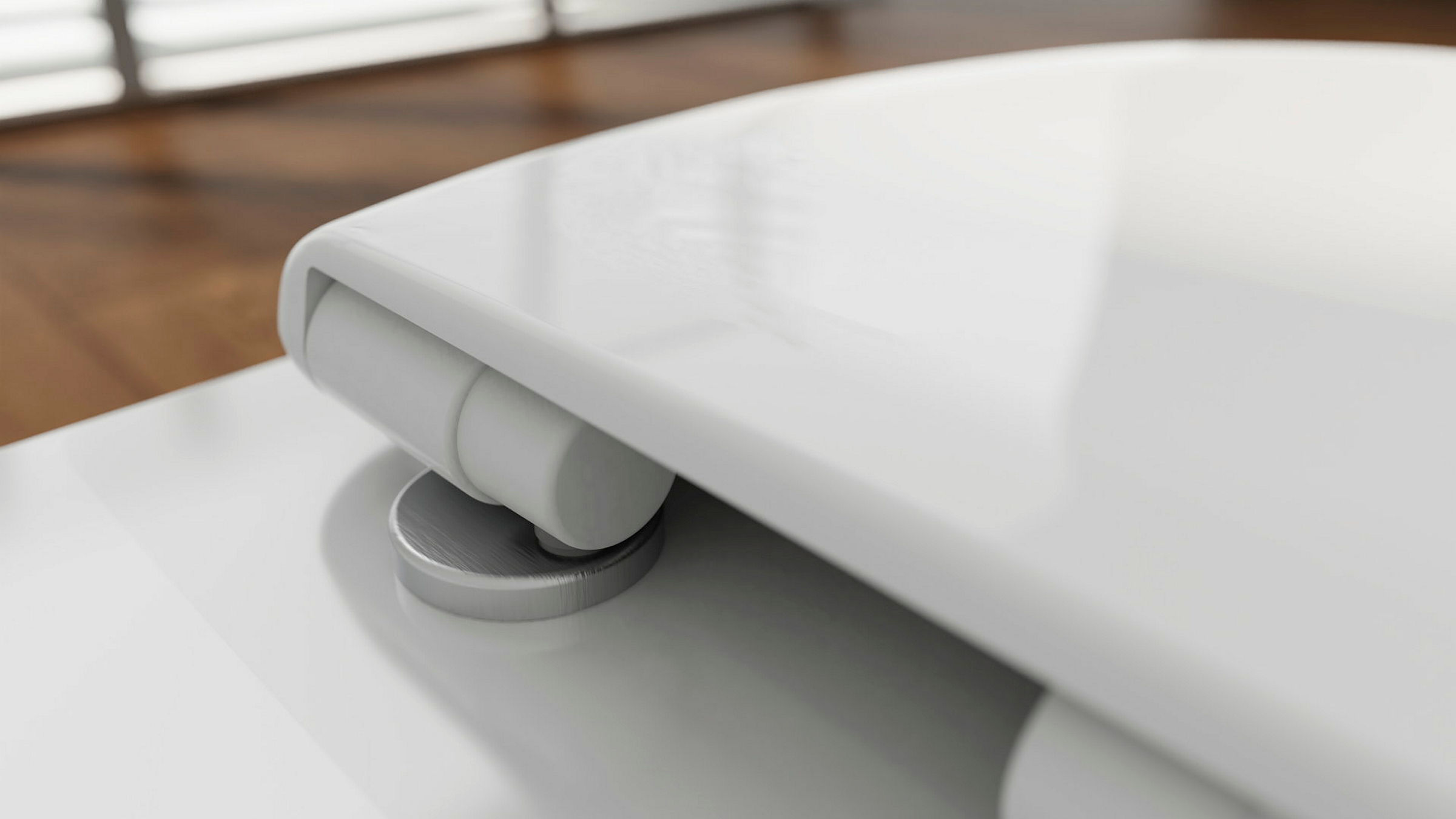 Duroplast WC-Sitz WHITE, mit Absenkautomatik und Schnellverschluss