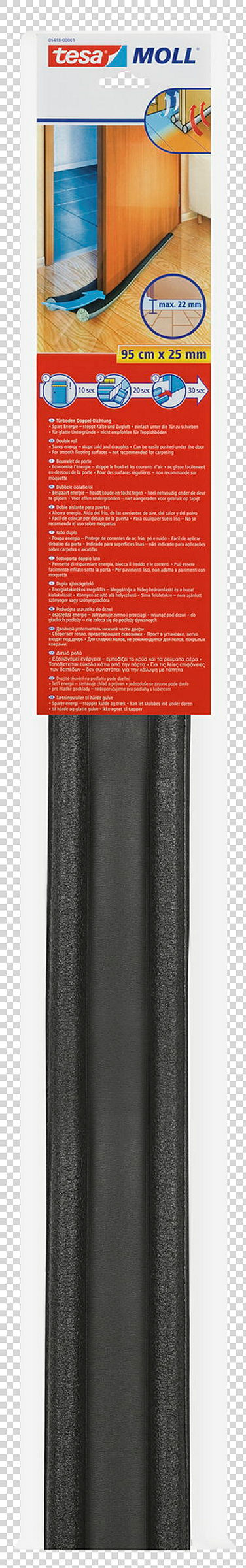 tesamoll®l® Türbodendoppeldichtung 0.95m x 22mm, grau