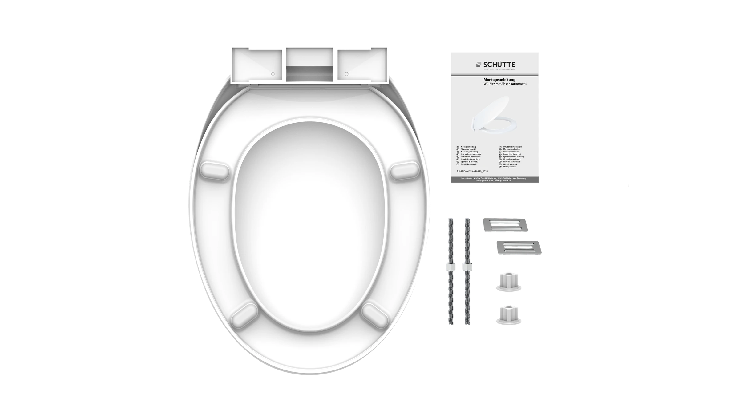 Duroplast WC-Sitz, mit Absenkautomatik