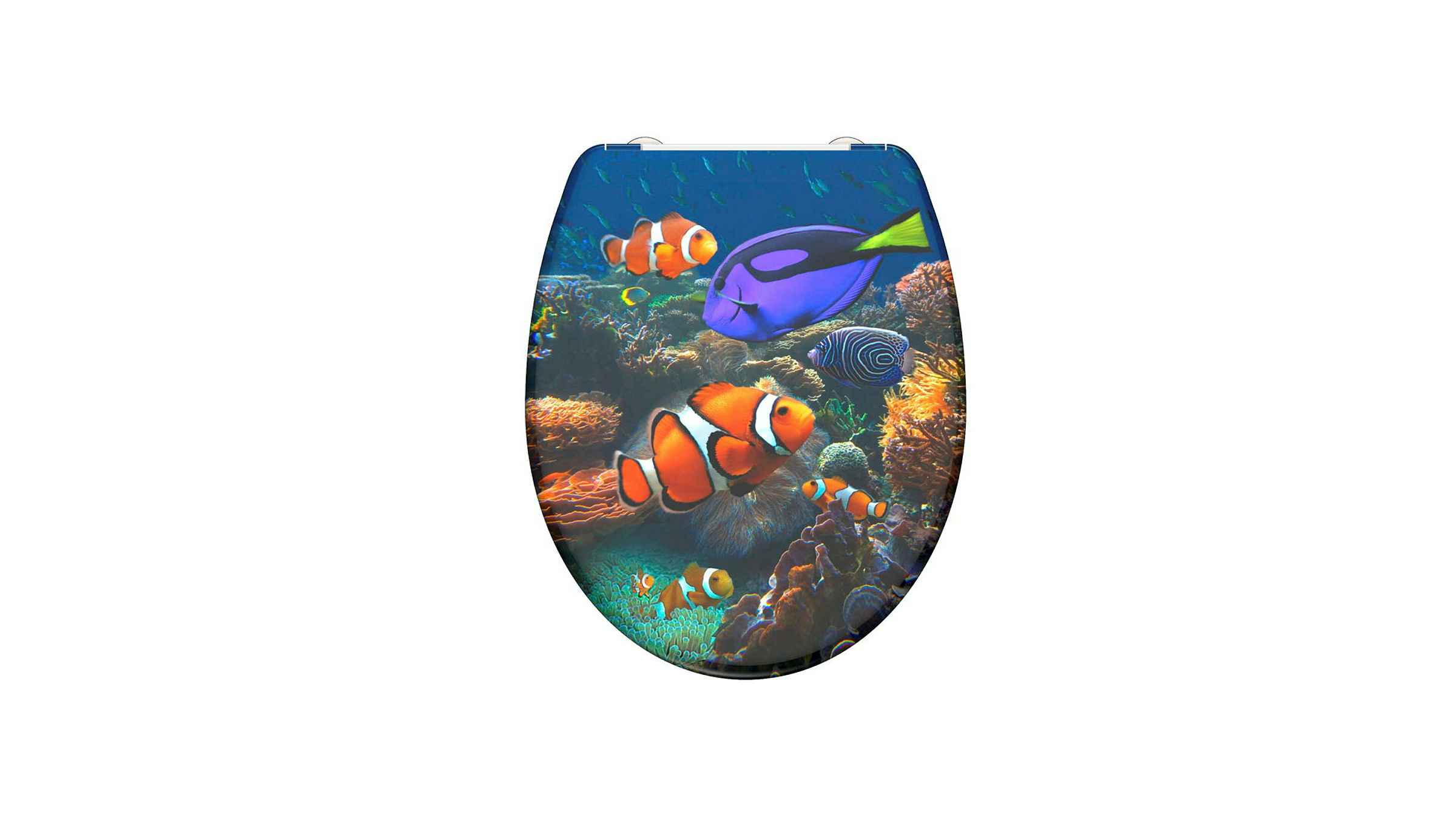 Duroplast WC-Sitz SEA LIFE, mit Absenkautomatik und Schnellverschluss