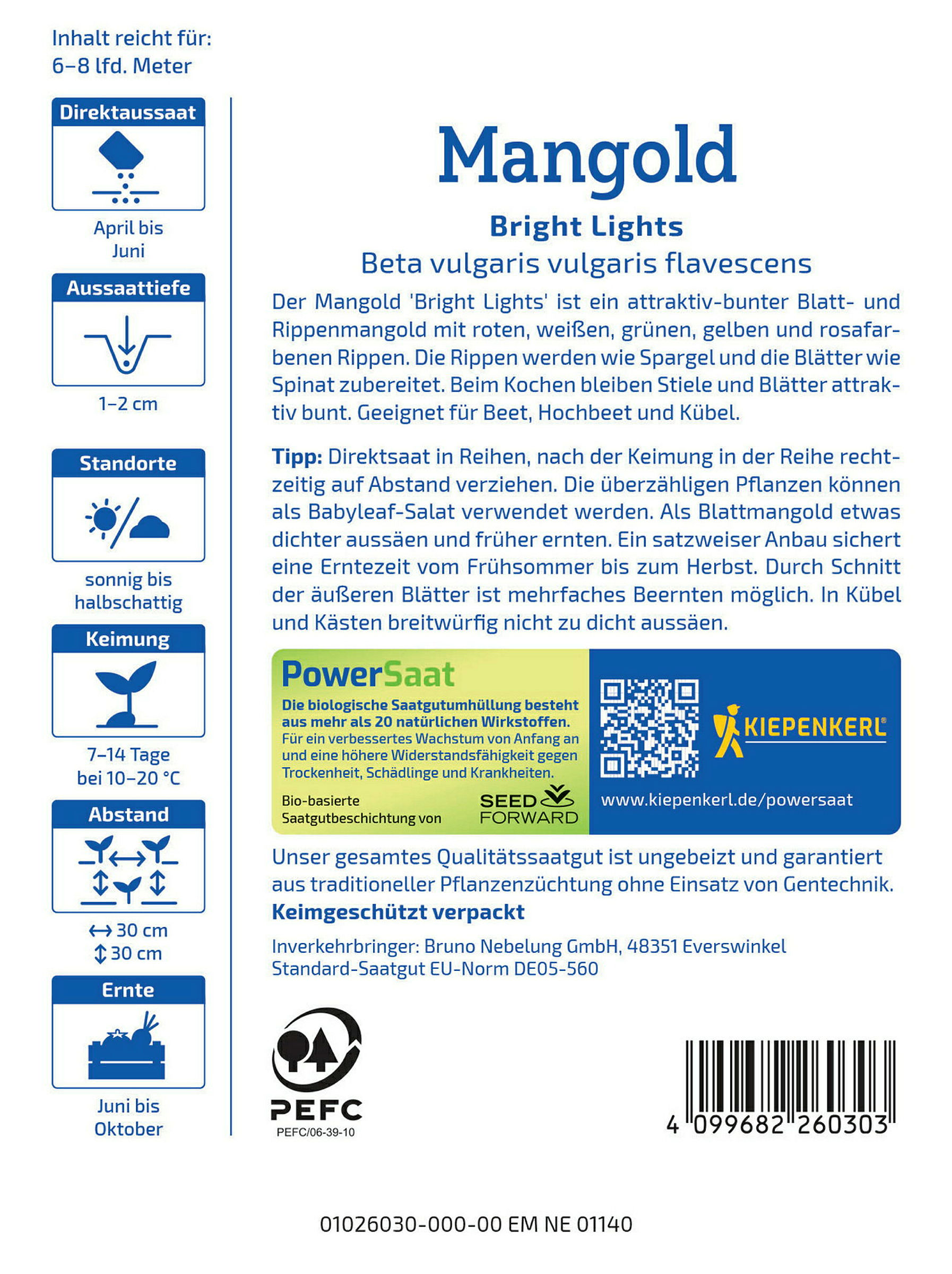 Kiepenkerl Mangold Bright Lights, PowerSaat