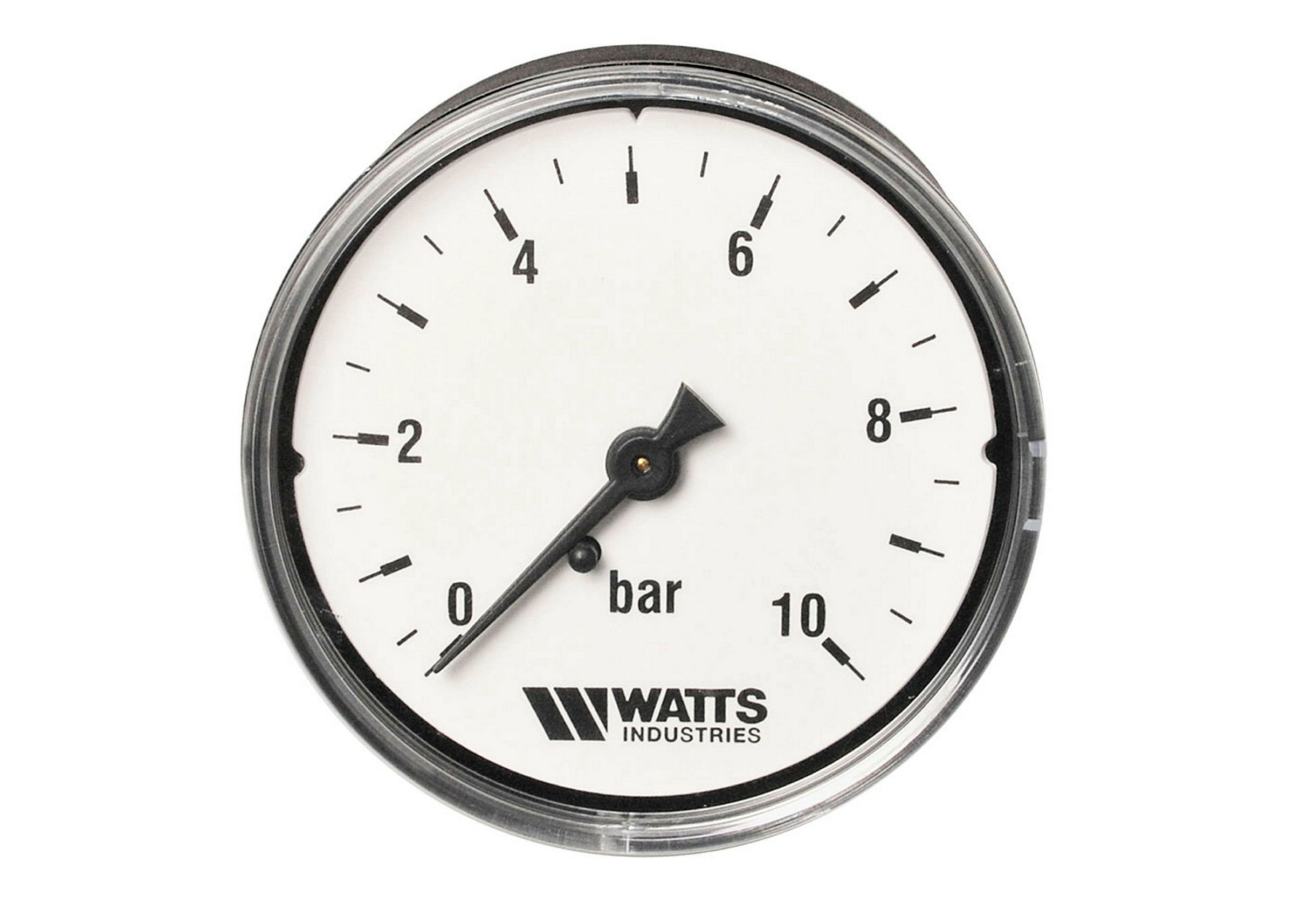 RF-Manometer, 63 mm, 1/4''AG, 0 - 10 bar, Anschluss hinten