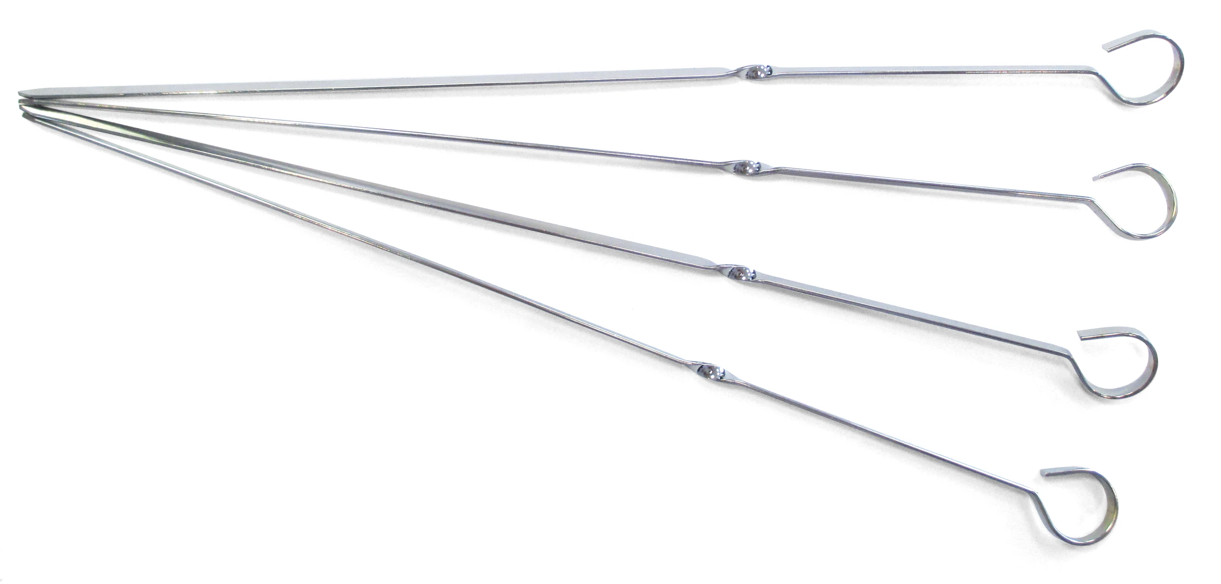 Grillspiesse 4er-Set verchromte Spieße
