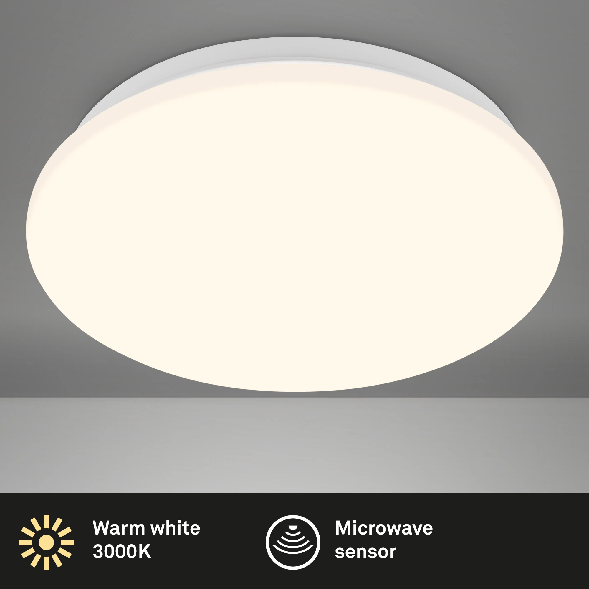 LED Deckenleuchte,Sensor,weiß, LED/12W