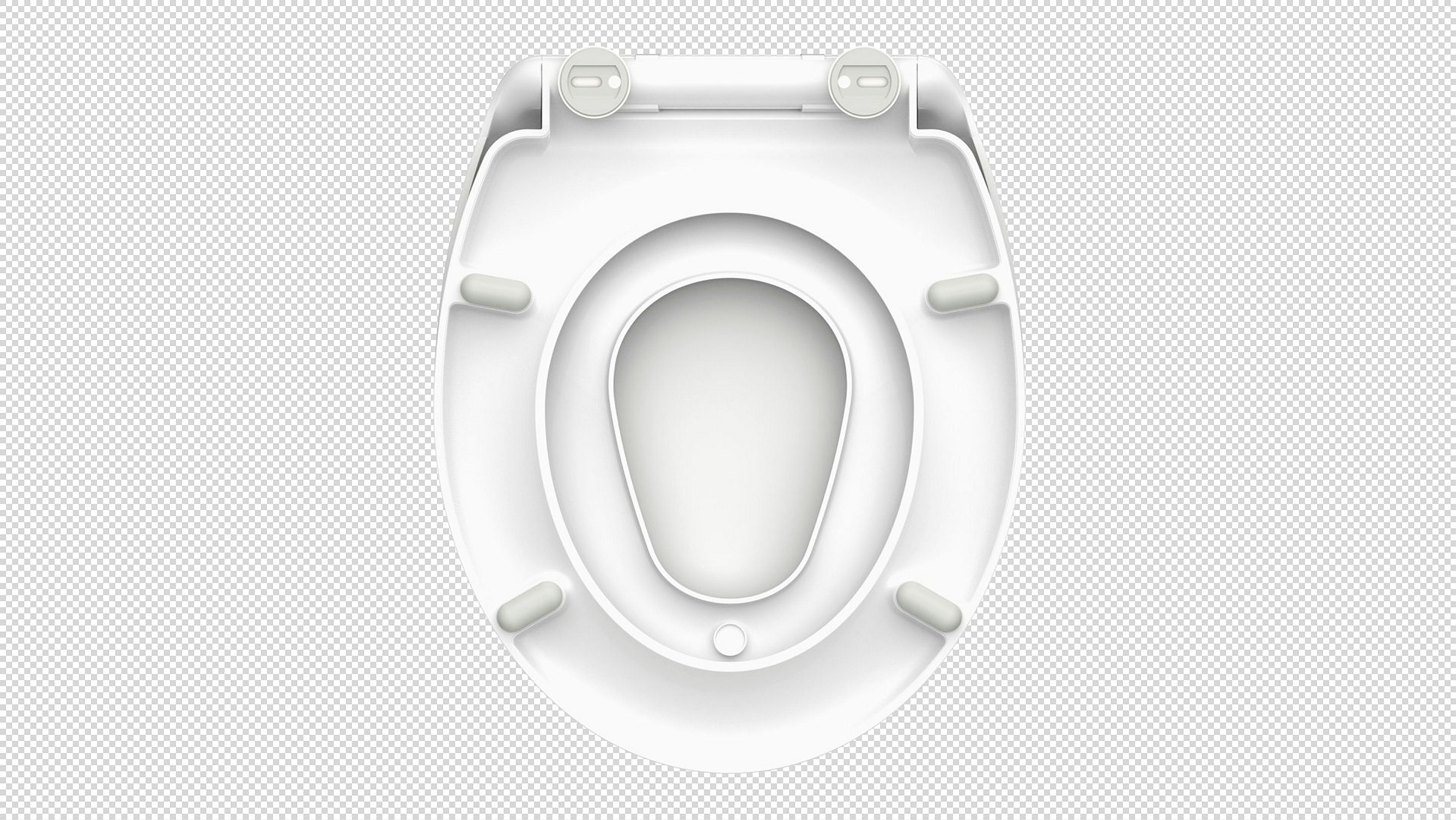 Duroplast WC-Sitz FAMILY WHITE, mit Absenkautomatik und Schnellverschluss