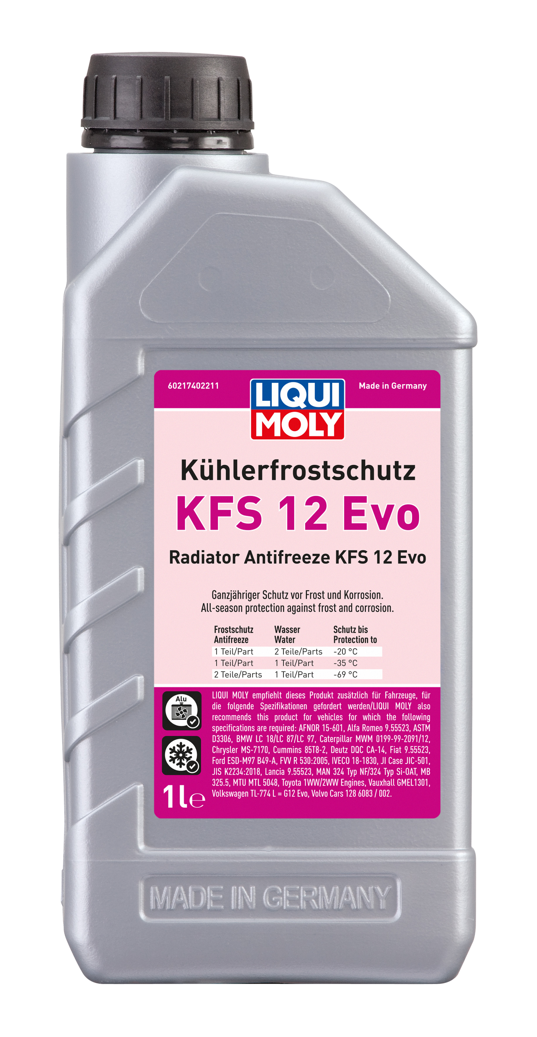 Kühlerfrostschutz KFS12 Evo 1 Liter